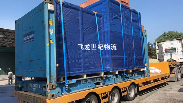 香港大件运输 框架柜进口 中港矮排车运输